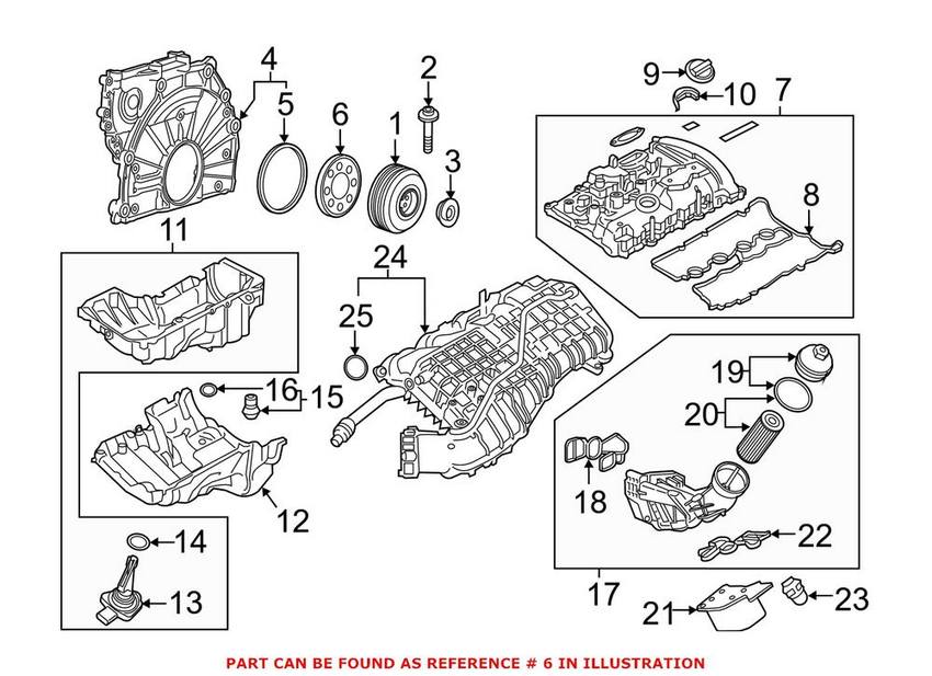 BMW Engine Valve Cover Gasket 11148605104